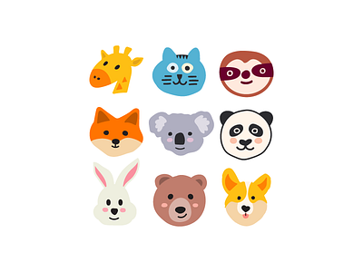 cute animals by Igor Levin / cutelevindesign on Dribbble