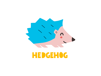 hedgehog flat hedgehog icon illustration logo mark symbol