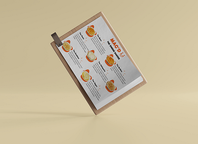 MAC'D Restaurant Menu Redesign branding design illustration ui