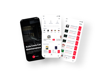 Auto Care Car Maintenance Apps UI android apps apps auto care bike branding car creative dash dashboard figma graphic design illustration inspiration mobile apps motorcycle parts treand uiux vehicle web design