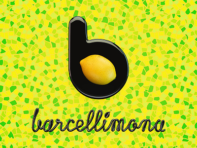 Barcellimona Logo bar barcelona branding juice lemon logo