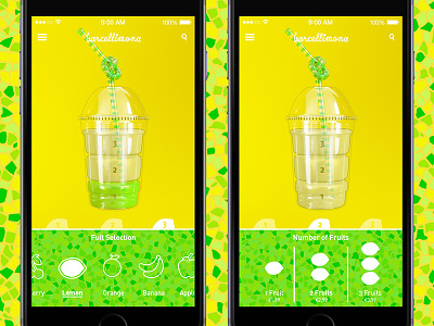 Barcellimona App app bar barcelona ios juice lemon mobile