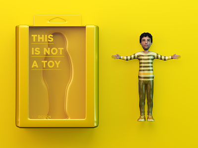 Mini-Me Is not a Toy 3d action figure character packaging toy