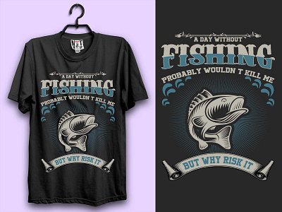 Fishing T-shirt design by Nurearth on Dribbble