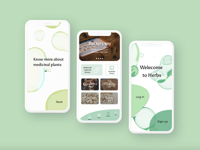 Herbs | Health | App Design | UI/UX Design | Medicinal