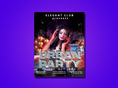 Party Flyer Template a4 adobe adobe illustrator creative design designer event flyer illustrator letter party photoshop unique