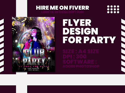 Flyer For Club/Event adobe adobe illustrator creative design designer event flyer fiverr fiverr seller flyer flyerdesign graphic design illustrator party flyer photoshop print design