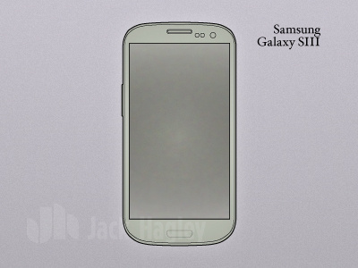 Samsung Galaxy SIII illustration mobile mobile first phone technical illustration