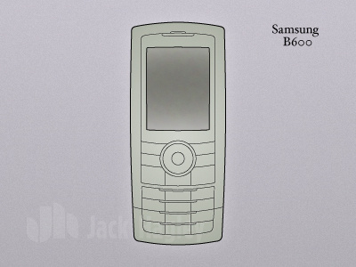 Samsung B600 illustration mobile mobile first phone. technical illustration