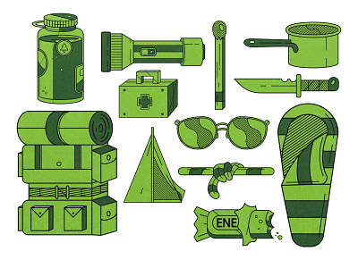 Camping Icon Set