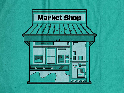 Market Shop Illustration adobe illustrator design illustration illustrator vector