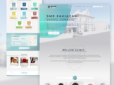 Bellum Clinic/Laboratory web branding clinic hospital laboratory medic ui ux web