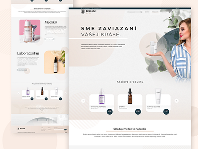 Bellum Cosmetic Shop web cosmetic eshop medic shop ui ux web