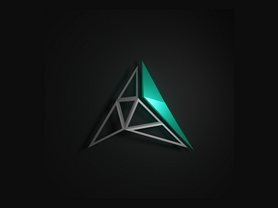 Fragment 3D logo 3d branding logo