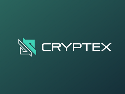 Cryptex brand logo vector