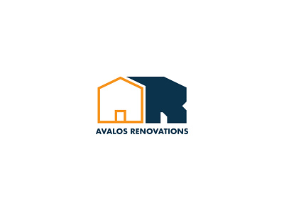 Client Construction Logo - Avalos Renovations a r logo construction company design graphic design house logo logo r a logo vector