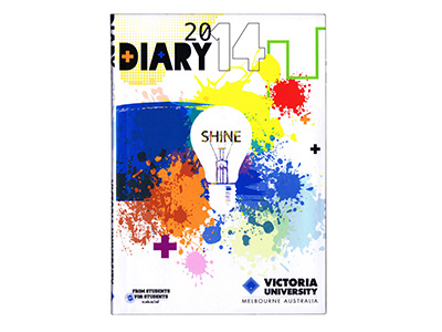 Victoria University Student Diary 2014 diary splash student victroria