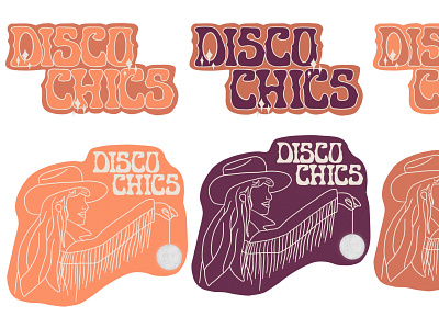 The Disco Chics branding design logo typography