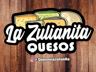 LOGO QUESOS "LA ZULIANITA" branding design logo typography