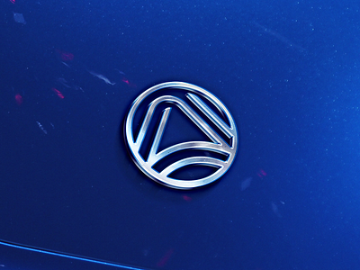 Auckland Automotive Symbol auto automotive blue branding car circle clean company design letter a line logo minimal minimalist modern monogram symbol