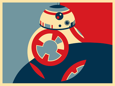 BB-8: A New HOPE? bb 8 hope illustration robot shepard fairey star wars