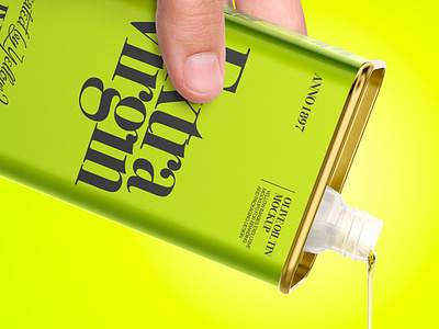 Free Olive Oil Tin Can Mockup