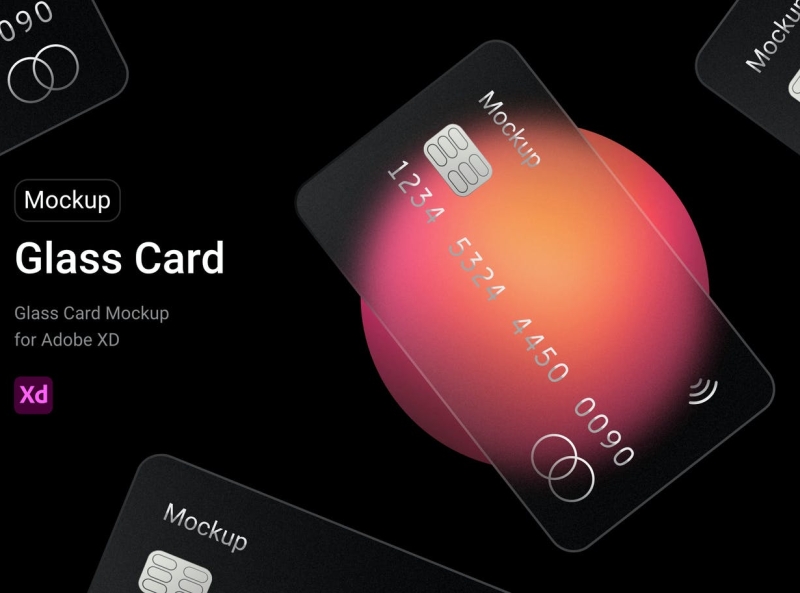 Glass Card Mockup by Donna Garcia on Dribbble