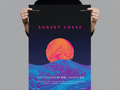 Sunset Chase Poster / Flyer