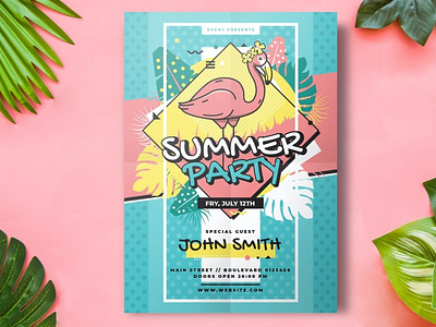 Summer Flyer Party Template