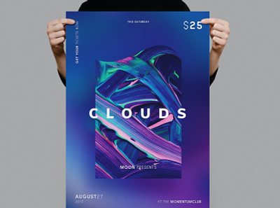 Clouds Flyer Template advertising flyer flyer design flyer template flyer templates flyers flyers template flyers templates poster poster design poster template poster templates posters posters design posters template posters templates print print design print template printing