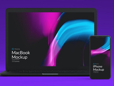 Iphone and MacBook Promo Mockups