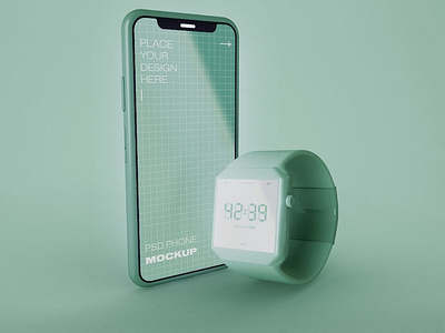 Smart Watch and Phone Mockup