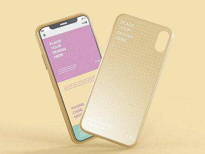 Smartphone Screen and Case Mockup