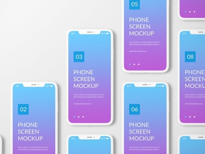 Unicolor Phone Mockup by UI Essentials on Dribbble