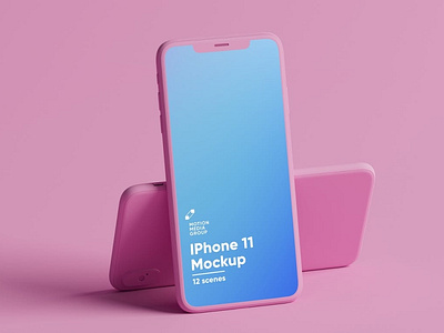 Pink Iphone Mockups Pack