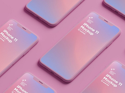 Pink Iphone Mockups Pack