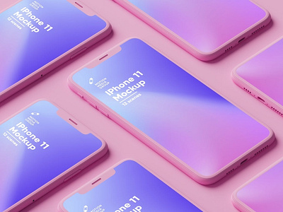 Pink Iphone Mockups Pack