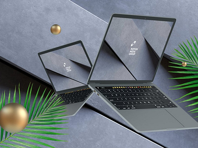 Black Laptop Mockups