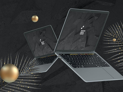 Black Laptop Mockups