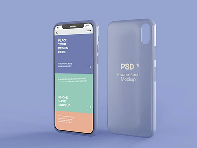 Smartphone Screen and Case Mockup