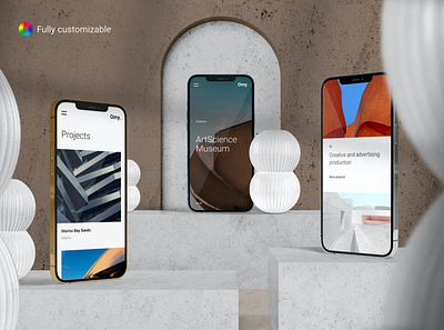 Smartphone Mockup abstract clean device display laptop mac macbook mockup phone phone mockup presentation realistic simple smartphone theme ui ux web webpage website