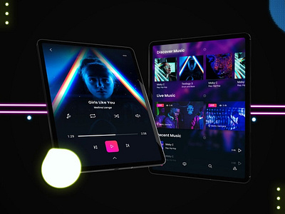 Neon iPad Pro Mockups