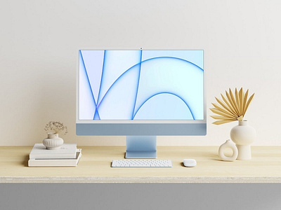 iMac Responsive Mockup abstract clean device display imac laptop mac macbook mockup phone phone mockup presentation realistic simple smartphone theme ui ux web webapge