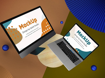 Website Top view Mockups