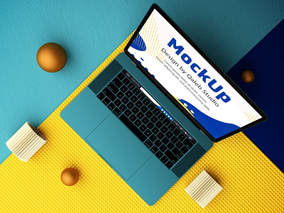 Website Top view Mockups