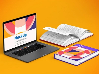 Devices & Books Responsive Mockups abstract books clean device display laptop mac macbook mockup phone phone mockup presentation realistic simple smartphone theme ui ux web website