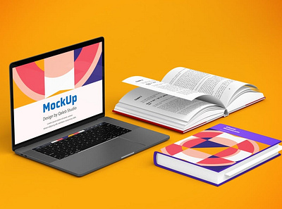 Devices & Books Responsive Mockups abstract books clean device display laptop mac macbook mockup phone phone mockup presentation realistic simple smartphone theme ui ux web website