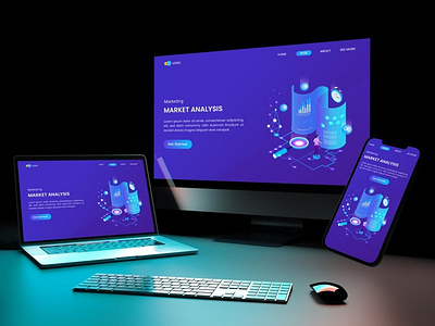 Responsive Display Screens Mockup