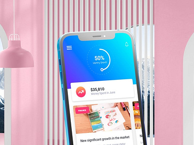 Abstract Phone Mockups PSD Template