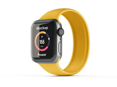 Apple Watch Mockup abstract apple watch clean device display laptop mac macbook mockup phone phone mockup presentation realistic simple smartphone theme ui ux web webpage